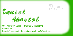 daniel apostol business card